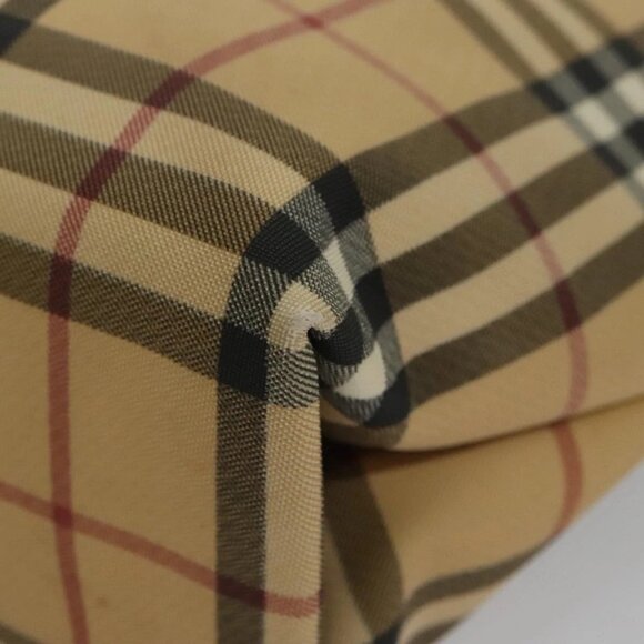 BURBERRY Nova Check Tote Bag PVC Beige Auth 104293 - Picture 5 of 16